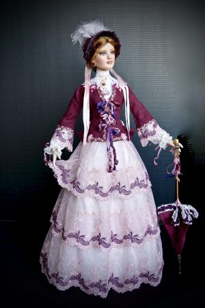 Keri 22" Day Dress ensemble 1853. SOLD
